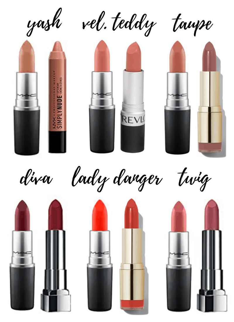 best MAC drugstore lipstick dupes