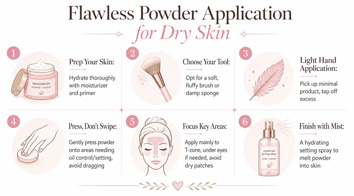 The Flawless Application Method for Dry Skin