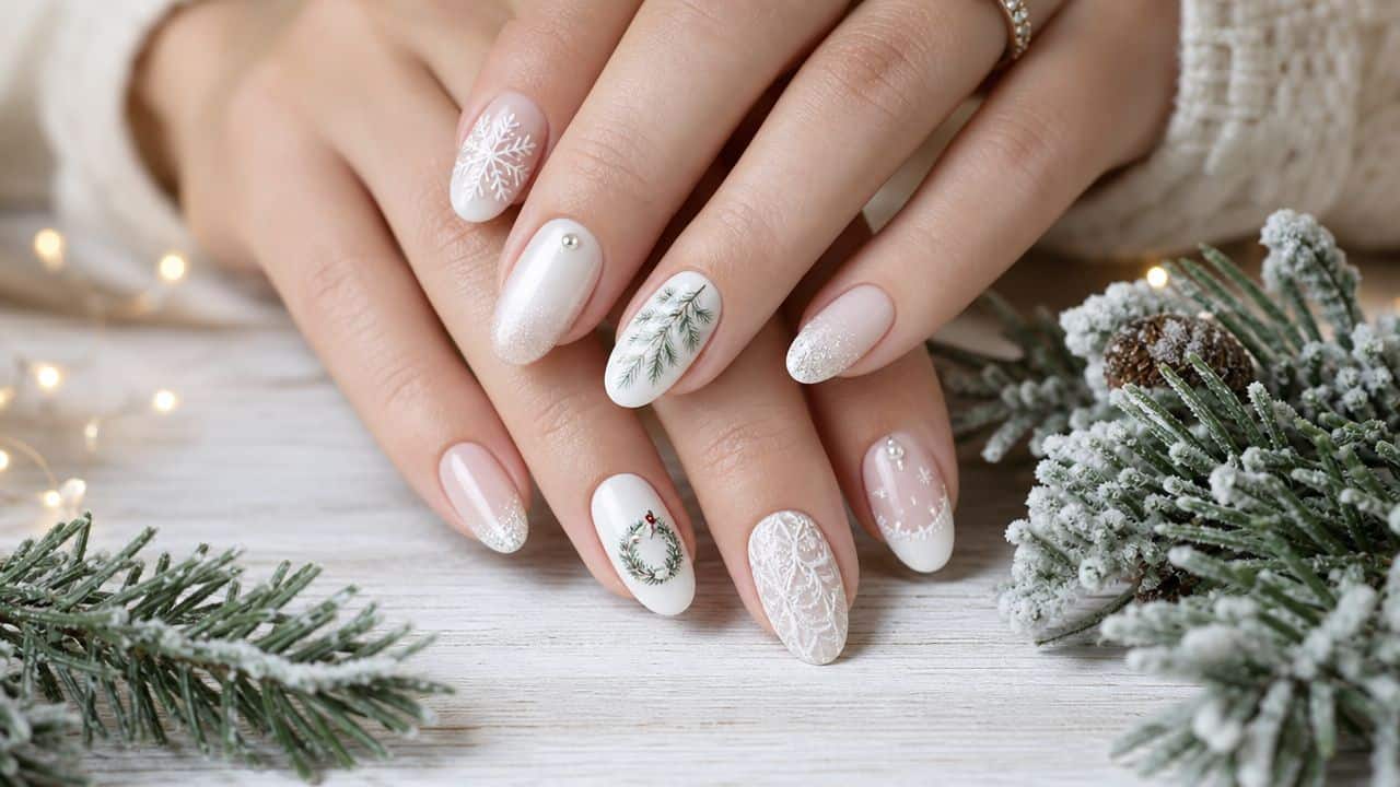 10 Chic White Christmas Nail Designs for 2026
