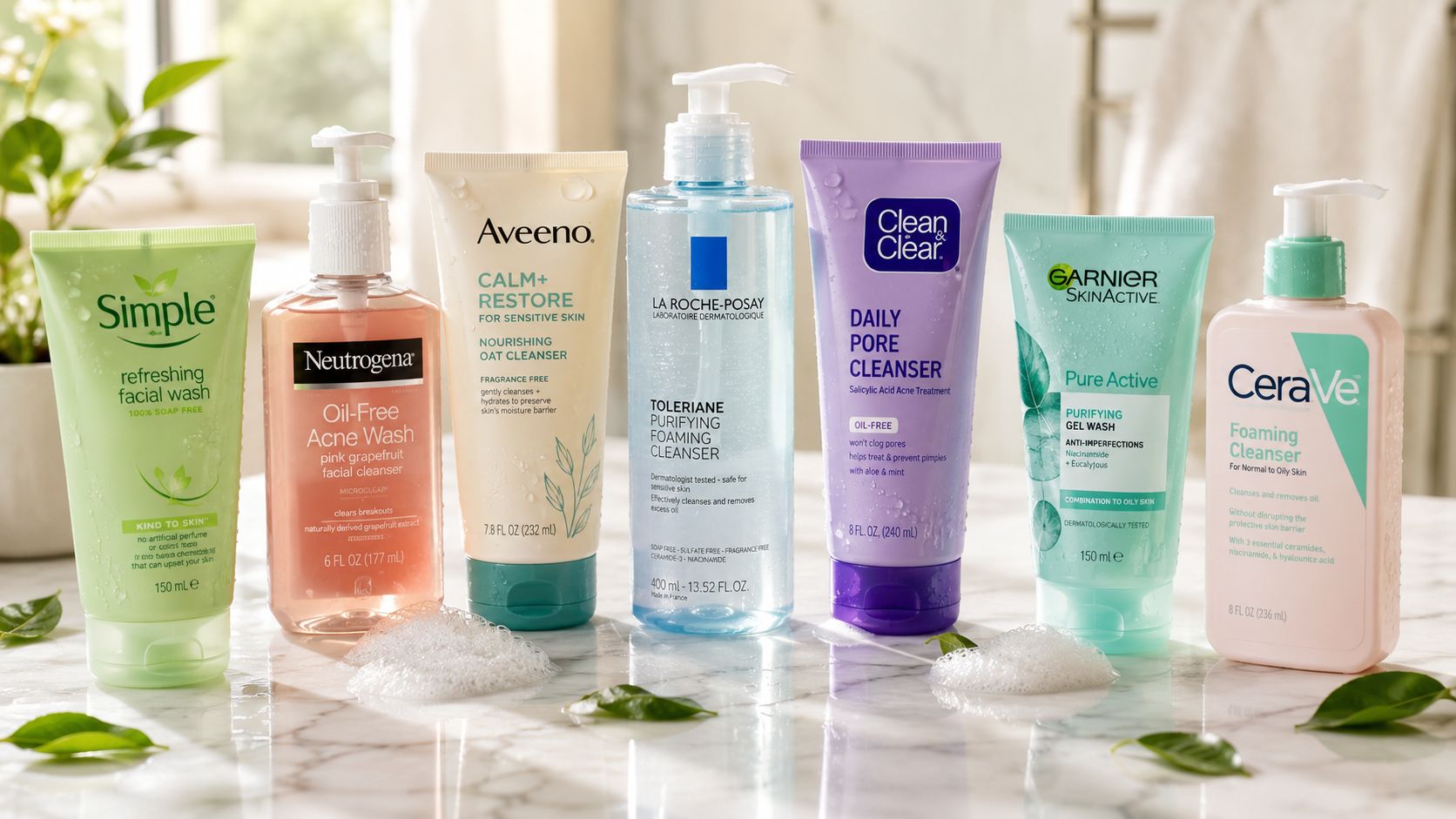 7 Best Drugstore Face Washes for Every Skin Type