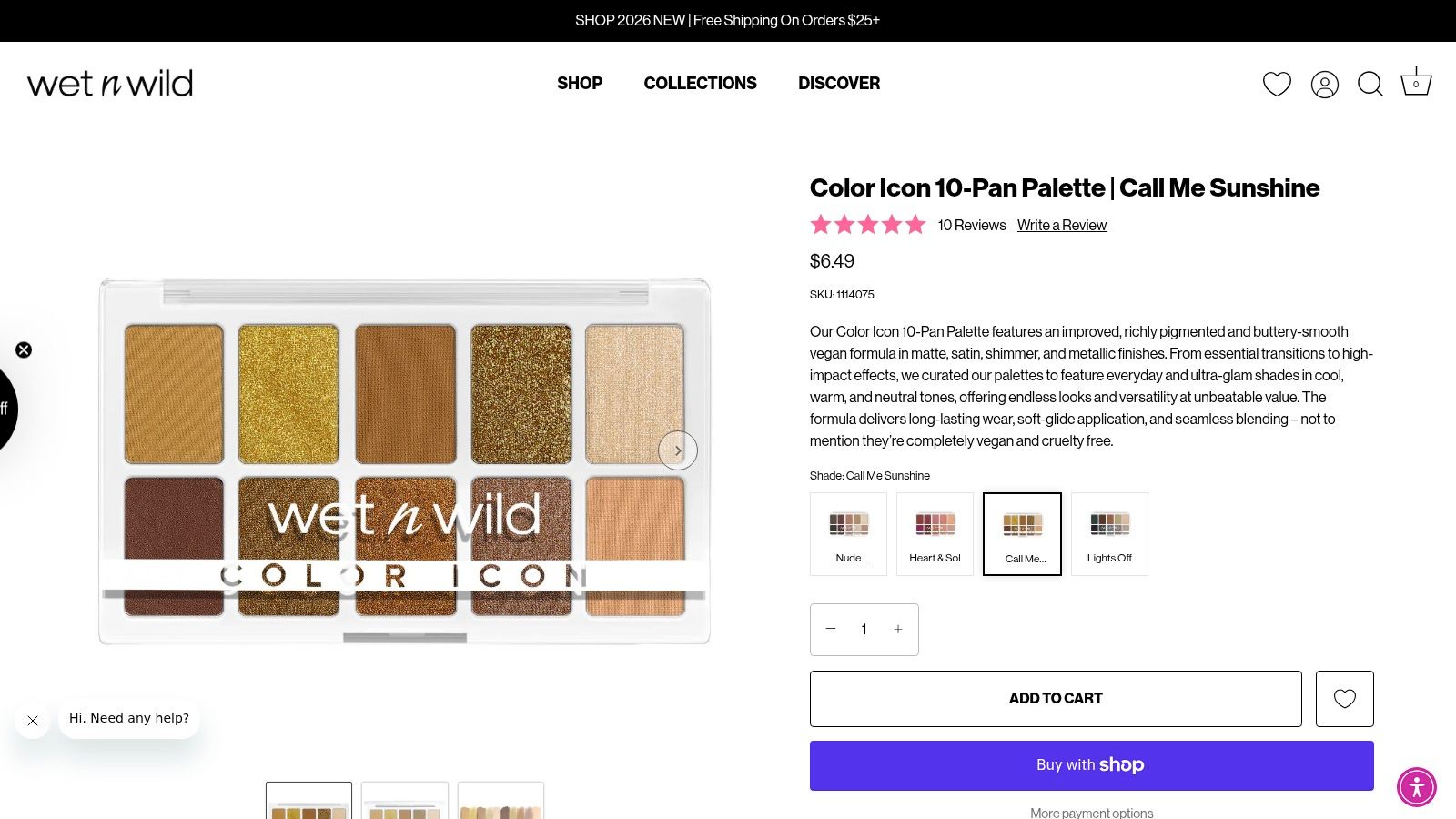 Wet n Wild Color Icon 10-Pan Palette