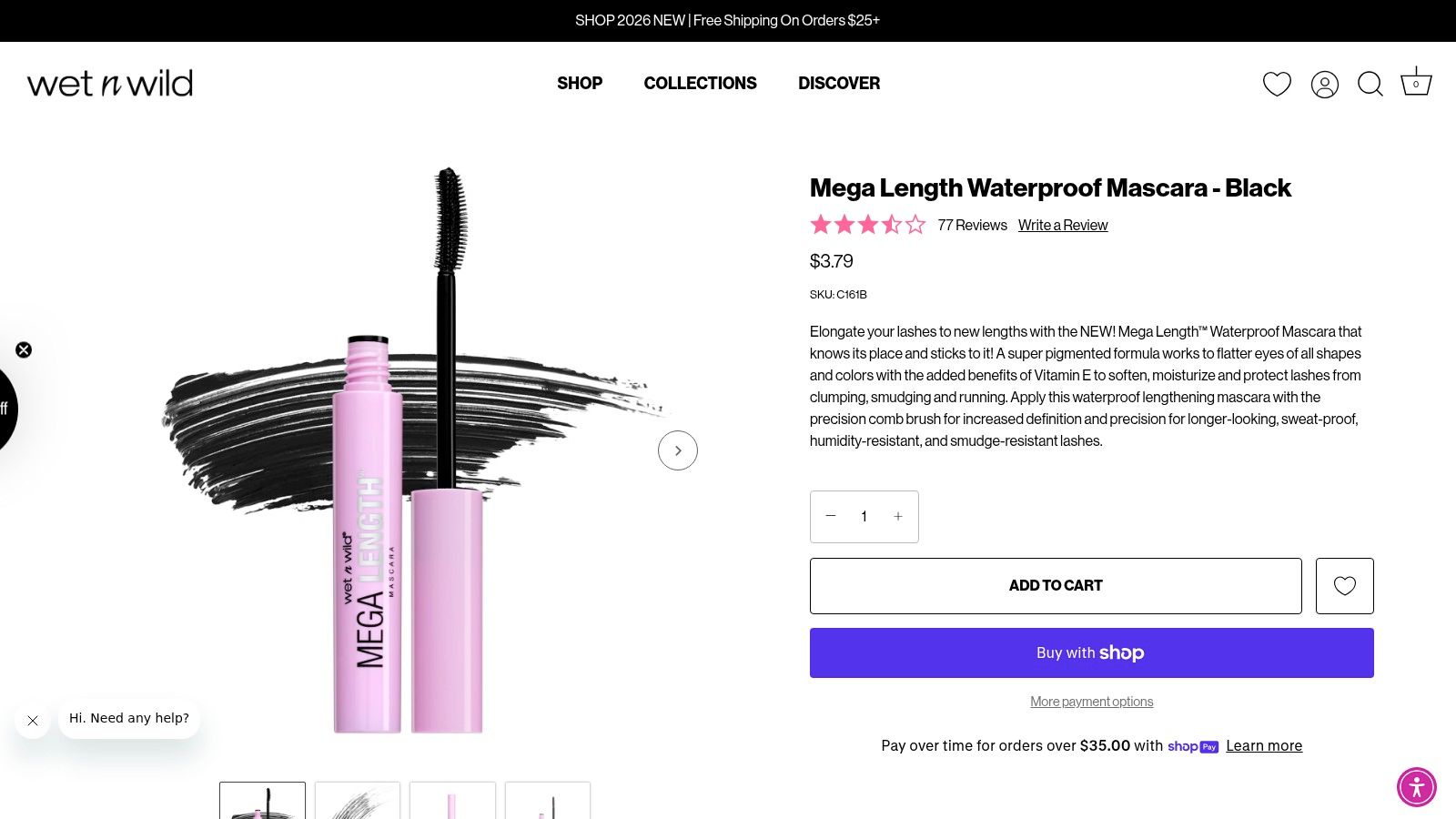 Wet n Wild Mega Length Waterproof Mascara