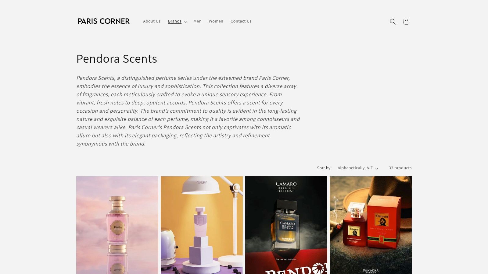 Pendora Scents (Paris Corner) – Camaro Homme Intense