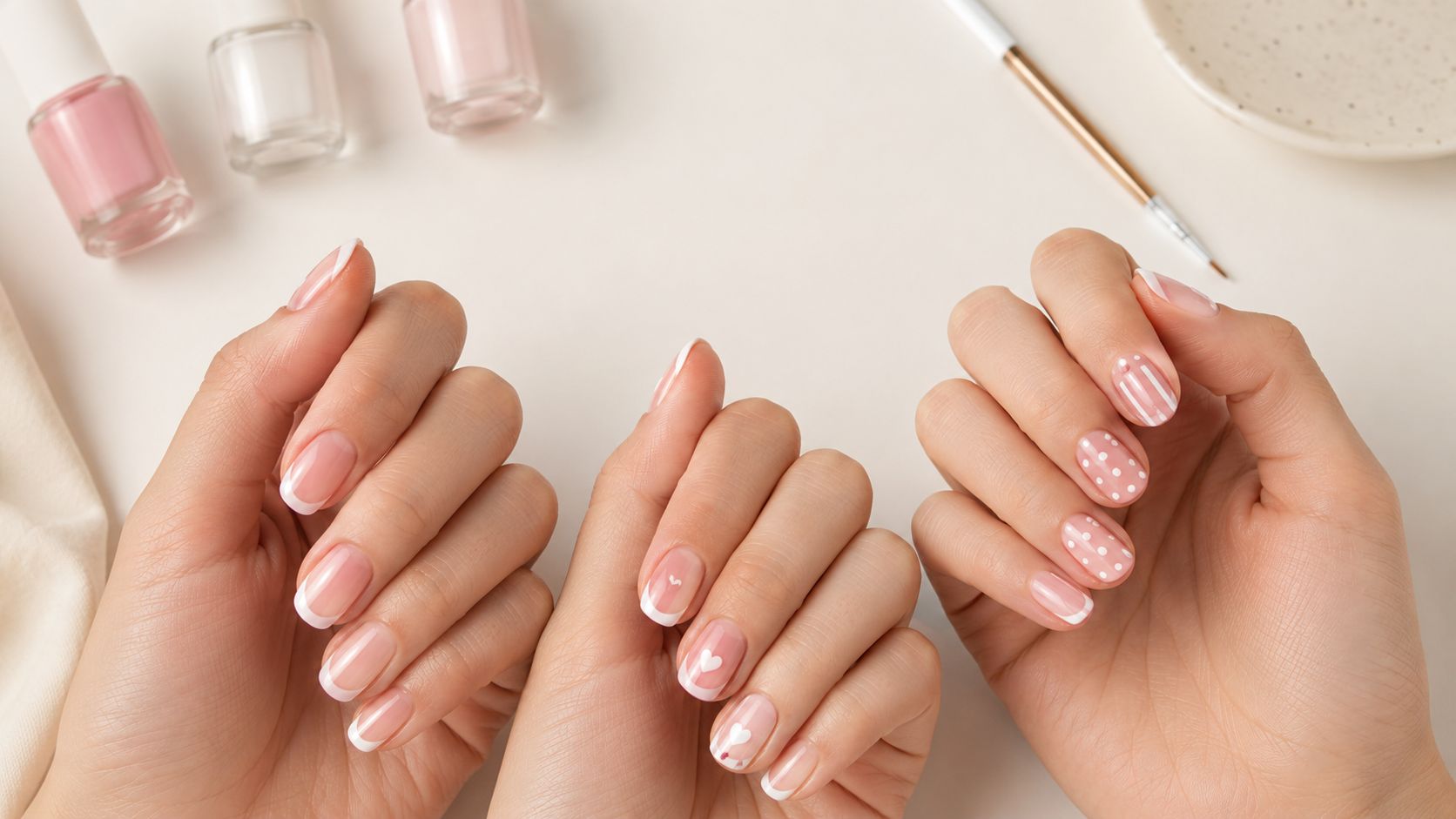 8 Simple Pink and White Nail Designs for an Elegant Look